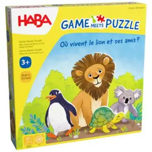 Haba Où vivent le lion et ses amis ? - Game Meets Puzzle pas cher