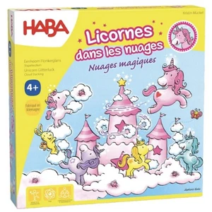 Jeu de société Haba Licornes dans les nuages Nuages magiques pas cher