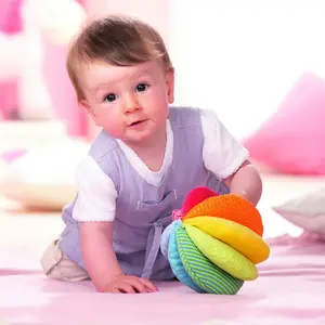 Non communiqué Haba boule de tissu arc-en-ciel 15 cm pas cher