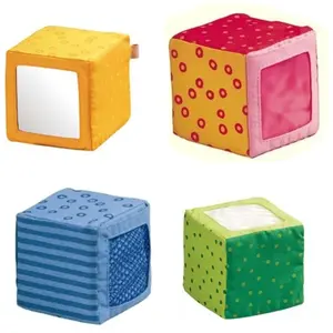 Comparateur de prix : Cubes d'éveil en tissu - HABA - Version Française - Jaune - Mixte - A partir de 6 mois