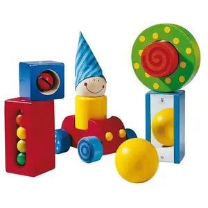 Comparateur de prix : HABA premier coffret de jeu de voiture avec cubes en bois et son 8-pièces