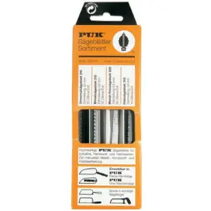 PUK Josef Haunstetter - Assortiment de lames de scie 390170 12 pièces universel, métal, bois, métal (fin) pas cher