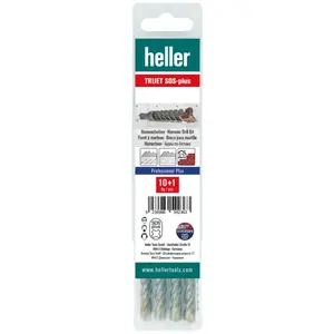 Heller 26767 Trijet Mèche à Marteau-perforateur SDS-Plus, 12 x 210/150 mm, Argent pas cher