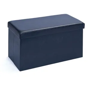Comparateur de prix : Inter Link Boîte pliable rectangulaire simili cuir noir Santy