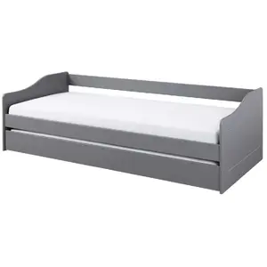 3S. x Home Lit Gigogne en Bois Massif Gris pas cher