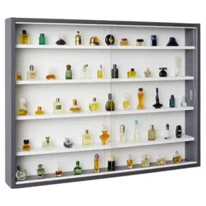PARIS PRIX Vitrine de rangement murale pour miniatures ULLI blanc / gris Taille unique