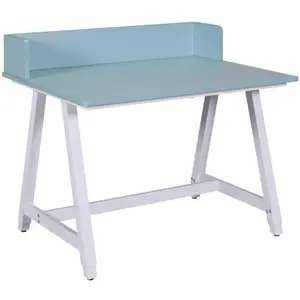 M&s - Bureau enfant évolutif 80x60 cm bleu clair et blanc pas cher