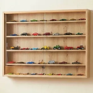 Comparateur de prix : PARIS PRIX Vitrine Etagère Murale ARTISARIO 5 Niches Imitation Chêne Artisan