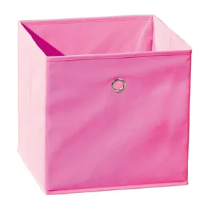 Comparateur de prix : Boîte de rangement - LINKS - Winny - Tissu - Rose - Pliable avec anneau en métal