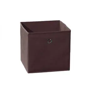 Comparateur de prix : LINKS Boîte de rangement en tissu - l 32 x P 32 x H 32 cm - Marron