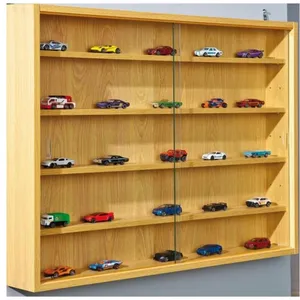 Comparateur de prix : Inter Link Vitrine murale pour miniatures 5 niveaux bois hêtre clair Colec