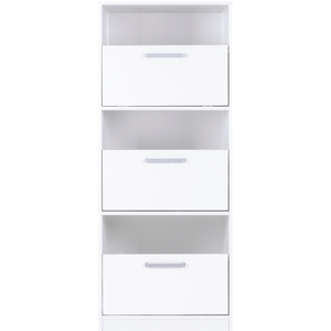 Armoire à linge 3 portes COTON pas cher