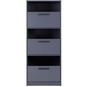 Armoire linge 3 portes OMBRE pas cher