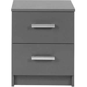 Comparateur de prix : Inter Link Commode de rangement 2 tiroirs ZIO L41cm  gris graphite Taille unique