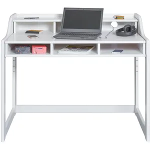 Interlink Bureau enfant Kids Learning blanc bois massif pas cher
