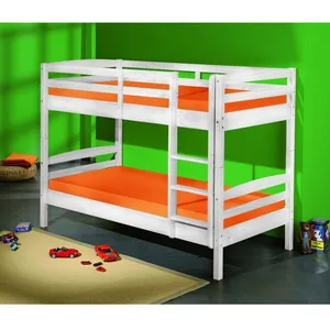 Comparateur de prix : AC-DÉCO Lit supersposé  en bois massif 90 x 200cm RICK blanc  Taille unique