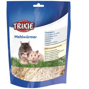 Comparateur de prix : Trixie - Larves de vers de farine séchées 70 gr - TR-60792