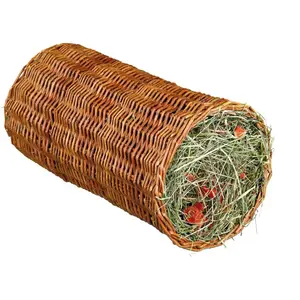 Comparateur de prix : Trixie Friandise naturelle tunnel avec foin - Diam 20 x 38 cm