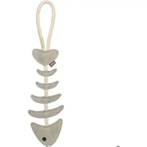 Trixie Hunde-Spielzeug Fischgräte am Tau 43 cm, Jouets pour chien pas cher