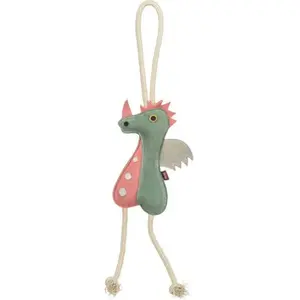Jouet pour chien dragon sur corde en cuir Trixie Vert 55 cm 35995 pas cher