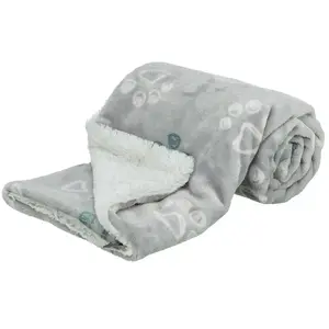 Comparateur de prix : Couverture pour chien Trixie Jimmy Soft 0g Gris 150×100 cm 37615