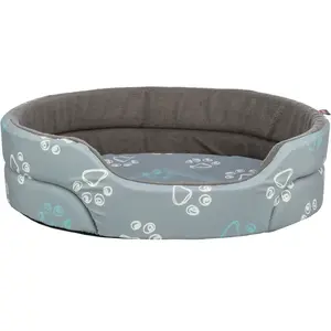 Comparateur de prix : Panier pour chien ovale Trixie Jimmy Look Gris 45×35 cm 377061