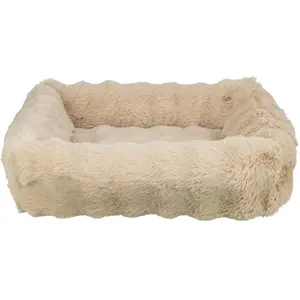 Panier pour chien angulaire Trixie Elli Beige 100×70 cm 374082 pas cher