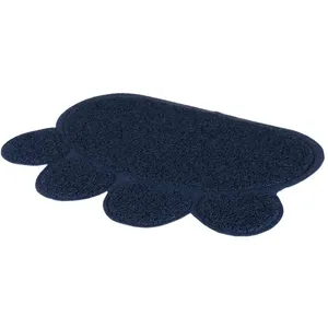Trixie Tapis de Bac à Litière pour Chat en PVC Bleu Foncé 60 x 45 cm pas cher
