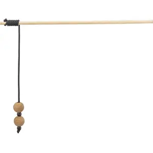 Canne à pêche pour chat avec boules en bois/feutre Trixie CityStyle (x4) pas cher