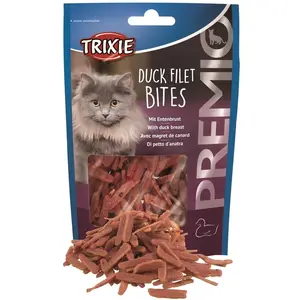 Comparateur de prix : Trixie Premio Duck Filet Bites Avec Magret De Canard Pour Chat 50 Grs
