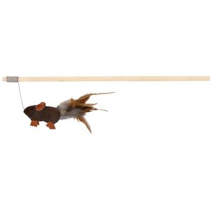 Trixie Canne À Pêche Souris Avec Plumes, 50 Cm - Mon Animalerie pas cher