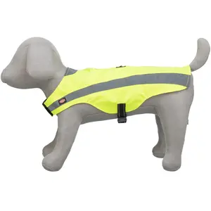 TRIXIE - Gilet de sécurité pour chien, taille M, longueur du dos : 50 cm, jaune fluo + réfléchissantVendu paramazon