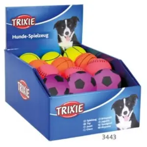 Trixie Balle Néon, Caoutchouc Souple, Flottantes, Ø 7 Cm - Mon Animalerie pas cher