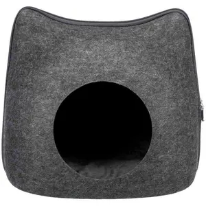 TRIXIE Abri douillet Cat 38 x 35 x 37 cm - Gris anthracite - Pour chat