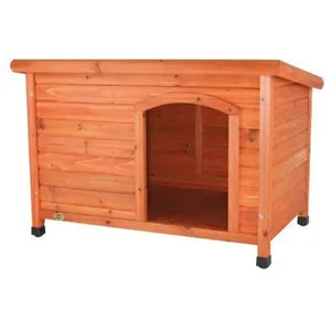 Comparateur de prix : Trixie Natura Niche A Toit Plat Pour Chiens, M: 85 × 58 × 60 Cm, Brun - Mon Animalerie