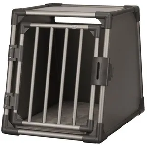 Comparateur de prix : TRIXIE Box de transport - Aluminium - M : 55 x 61 x 74 cm - Gris graphite - Pour chien