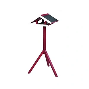 Comparateur de prix : Trixie NATURA Mangeoire oiseaux avec pied 46 × 22 × 44 cm/1,15 m rouge blanc