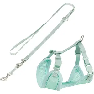 Comparateur de prix : Trixie Junior Harnais Souple Chiot Avec Laisse 26-34cm H10mm L2m Menthe