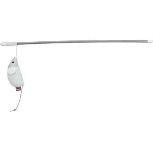 Comparateur de prix : Canne à pêche pour chat souris Trixie Blanc 46 cm 45613