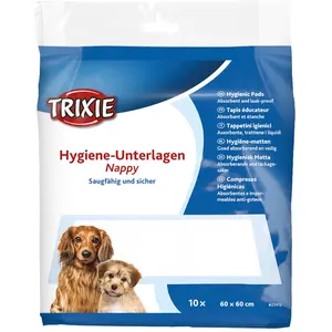Comparateur de prix : Dog Copenhagen Trixie Tapis Educateur pour Chiots Nappy 60 * 60 10 pièces