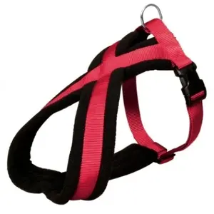 Comparateur de prix : Trixie Premium Harnais de Randonnée, Rouge, S: 35 65 cm/20 mm