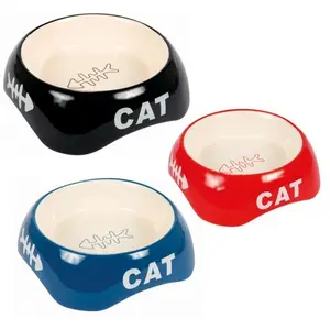 Comparateur de prix : Disabled - Do not use Ecuelle céramique - TRIXIE - Chat - Rouge - 0,2 l/ø 13 cm
