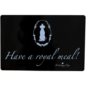 Comparateur de prix : Trixie - Set de table king of dogs 44 × 28 cm, noir, have a royal meal