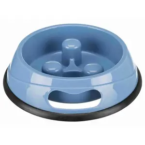 Comparateur de prix : Trixie - Slow feeding gamelle, en plastique/tpr 0,45 L/ø 20 cm
