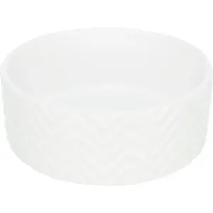 Comparateur de prix : Trixie Gamelle - Trixie - 25025 - Céramique - 1,6 L - 20 Cm - Blanc