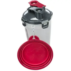 Comparateur de prix : Récipients d'eau et de nourriture nomade pour chien Trixie