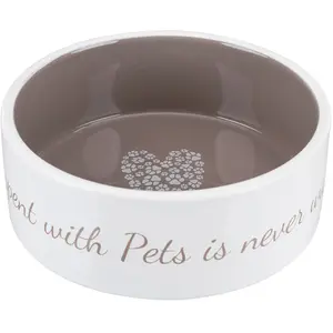 Comparateur de prix : Gamelle 800mL en céramique Trixie Pet's Home pour chien - 16 cm de diamètre