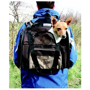 Trixie Sac A Dos Shiva, 41 × 30 × 21 Cm, Brun/Beige - 28871 - Mon Animalerie pas cher
