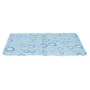 Comparateur de prix : Trixie Matelas rafraîchissant pour chiens M - Bleu clair 50x40 cm