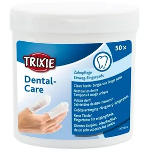 Comparateur de prix : Trixie Trixie 50 Protege Doigts Soin Dents Pour Chien Chat Lapin Rongeur